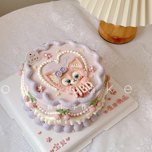 迪士尼玲娜贝儿手绘爱心复古蛋糕-低糖处理无添加 商品图2