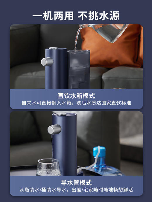 Laica莱卡直饮即热式饮水机家用迷你台式净水器过滤煮茶器 商品图2