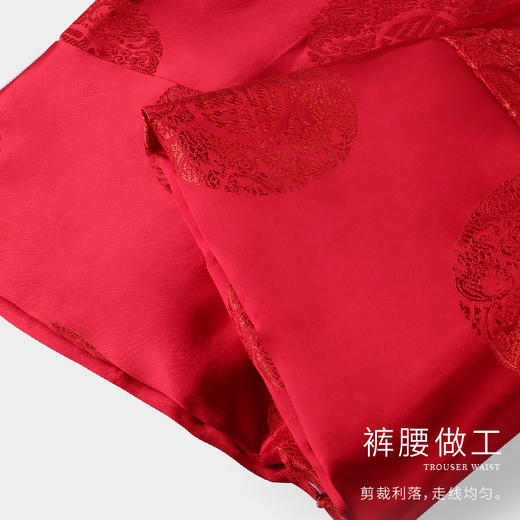 天福系列-福寿团女唐装（红） 商品图4
