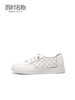 西村名物运动休闲鞋2022夏季新款真皮百搭平底鞋透气免系带小白鞋11021 商品缩略图1
