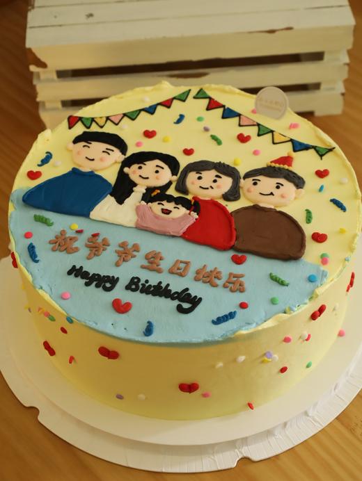 手绘幸福一家五口（图片是10寸） 商品图1