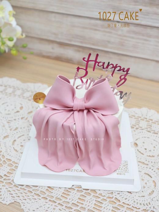 1027CAKE | 翻糖 粉色蝴蝶结 商品图2