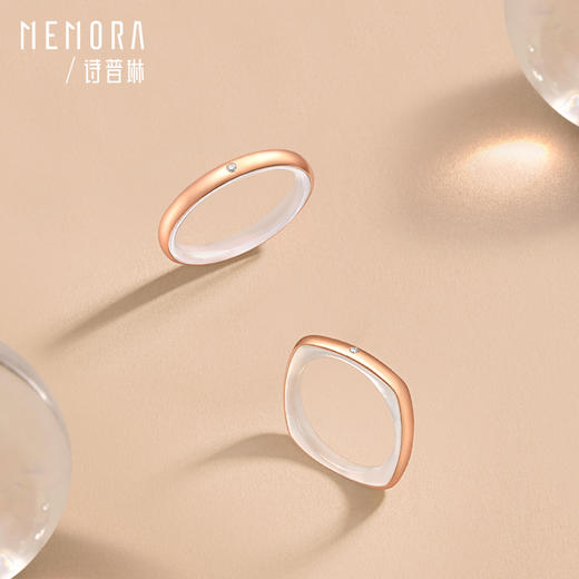 【天圆地方】MEMORA诗普琳彩色18K金戒指天圆地方戒指KR252001/KR252002（一口价） 商品图4