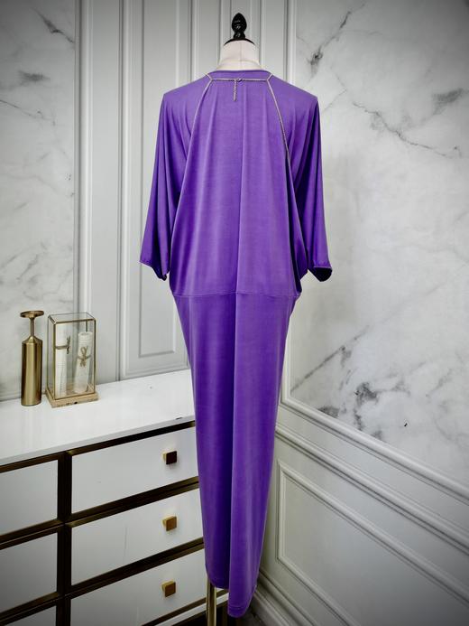 【雾境定制款】 优雅紫罗兰铜氨丝混纺针织高级感满满不挑人版型谁穿谁美！独立装饰链条可拆卸 2202115 商品图5