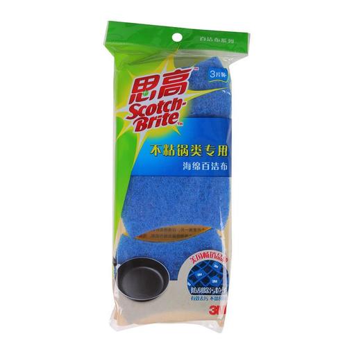 "思高"不粘锅类专用海绵百洁布3片装6233 商品图0