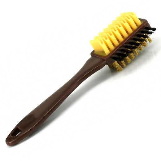 三面黄柄绒皮刷麂皮刷反绒皮刷鞋刷 商品图2