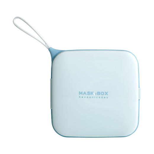 「防水防尘！拒绝二次污染」随身便携式口罩收纳盒 居家日用新款方形口罩盒创意防尘防污掀盖小东西收纳整理 商品图4