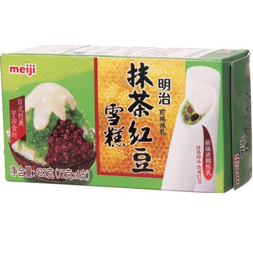 明治彩盒6支装抹茶红豆雪糕432G 商品图0