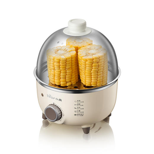 【小程序】小熊煮蛋器 ZDQ-B07C3 白色 不锈钢蒸盘+不锈钢上盖+量杯 商品图8