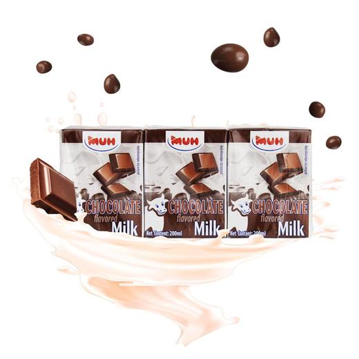 甘蒂牧场 巧克力味牛奶6连包200ml*6 商品图0