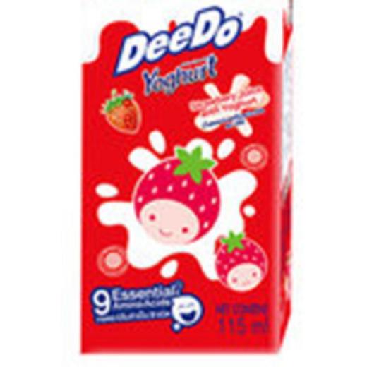 泰国嘀嘟草莓汁酸乳味饮料115ml*6 商品图0