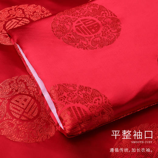 天福系列-福寿团女唐装（红） 商品图3