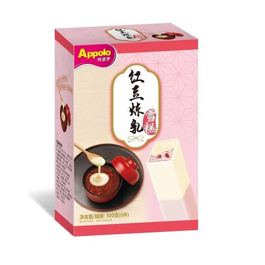 阿波罗6支装红豆炼乳雪糕300g 商品图0