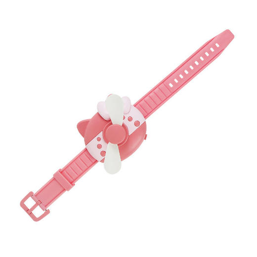 kt猫手表电风扇迷你随身便携小巧USB充电学生网红手环可爱小风扇七夕情人节 商品图5