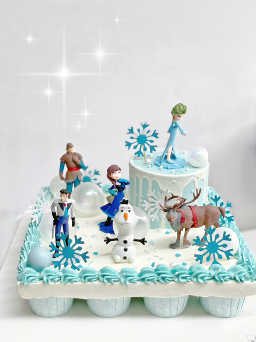 冰雪奇缘主题蛋糕，杯子+主蛋糕，新派组合 商品图6