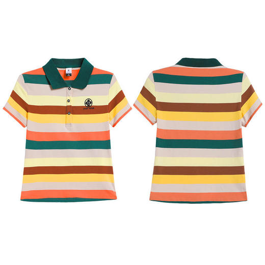 SP25260夏季薄款时尚大码翻领条纹POLO衫上衣 商品图4