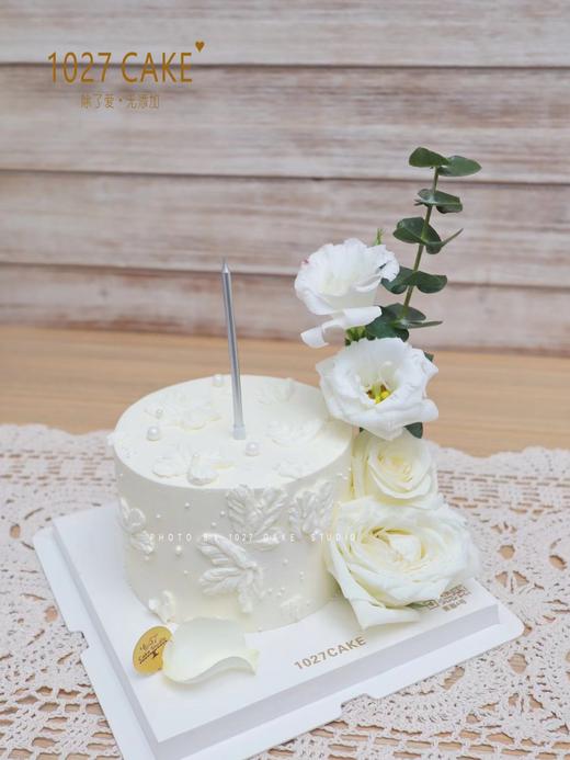 1027CAKE | 白色鲜花主题蛋糕 仙女 商品图2