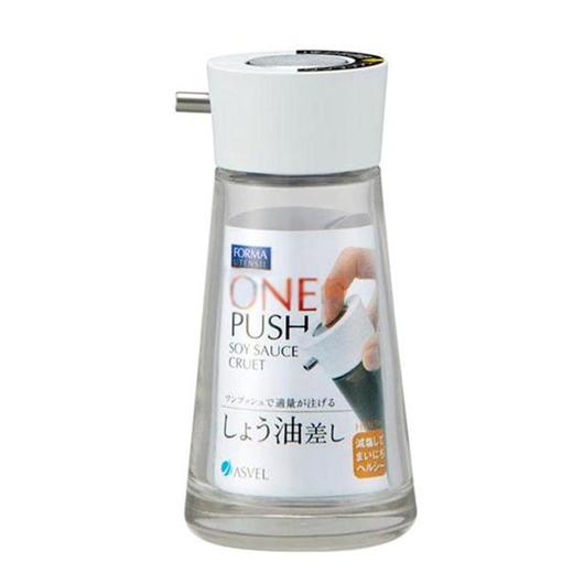 日本ASVEL 阿司倍鹭按钮式酱油瓶M白100ml白色透明 商品图0