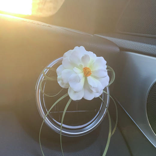 汽车出风口香水香薰清新花朵车载空调出风口装饰扩香石仙气十足 商品图3