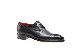 豪麟名鞋ARTIOLI男鞋牛皮革皮鞋AR0G6Q397P黑色