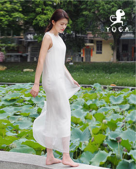 【现货秒发】真丝日记2207SY181无袖桑蚕丝连衣裙（无胸垫）