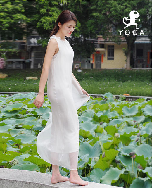 【现货秒发】真丝日记2207SY181无袖桑蚕丝连衣裙（无胸垫） 商品图0