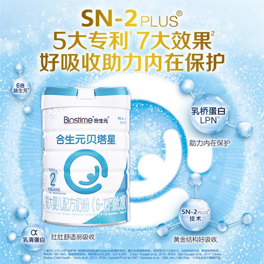 合生元贝塔星奶粉2段800g 商品图2