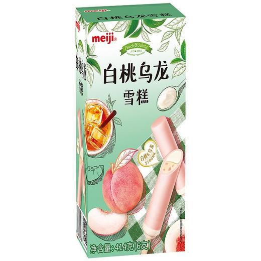 明治彩盒6支装白桃乌龙雪糕414G 商品图0
