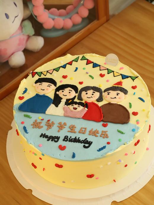 手绘幸福一家五口（图片是10寸） 商品图3