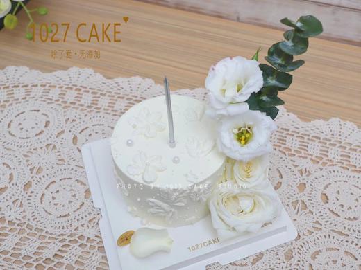 1027CAKE | 白色鲜花主题蛋糕 仙女 商品图1