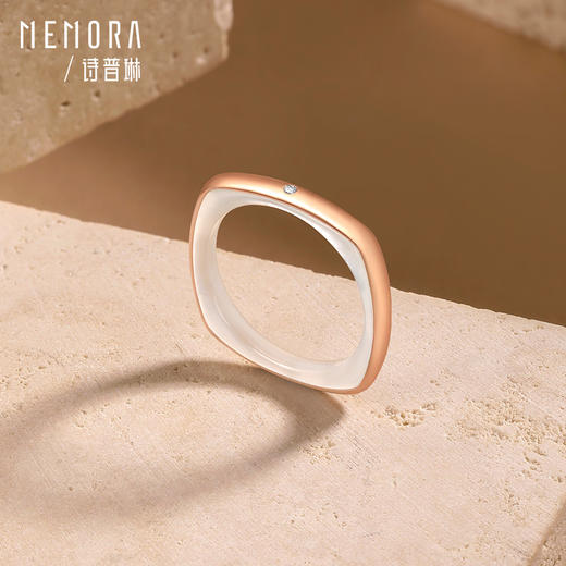 【天圆地方】MEMORA诗普琳彩色18K金戒指天圆地方戒指KR252001/KR252002（一口价） 商品图3