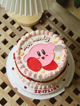 手绘可爱星之卡比