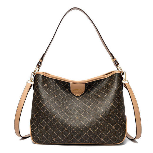 HD61572022新款欧美时尚大容量通勤斜挎大包印花休闲手提斜挎包 商品图3