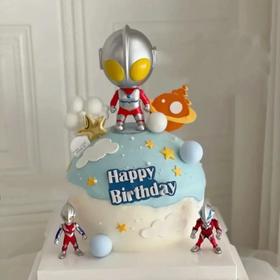 黑巢-球型奥特曼奶油蛋糕生日蛋糕