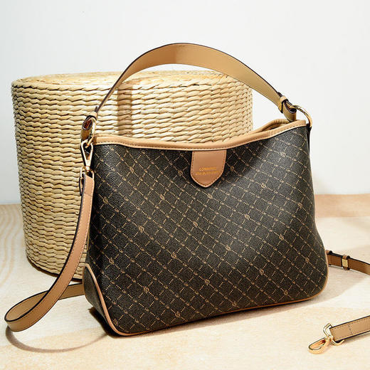 HD61572022新款欧美时尚大容量通勤斜挎大包印花休闲手提斜挎包 商品图2