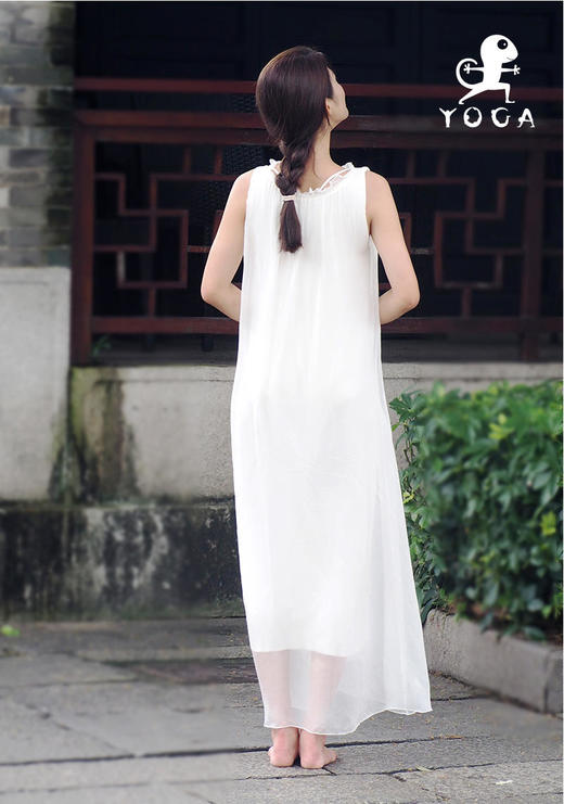 【现货秒发】真丝日记2207SY181无袖桑蚕丝连衣裙（无胸垫） 商品图4