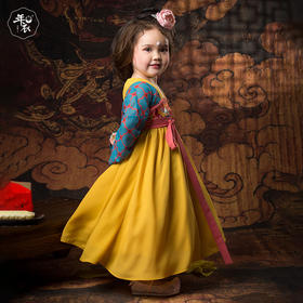 年衣宝宝改良汉服女童春秋款中国风古装连衣裙襦裙双鱼谣唐制襦裙