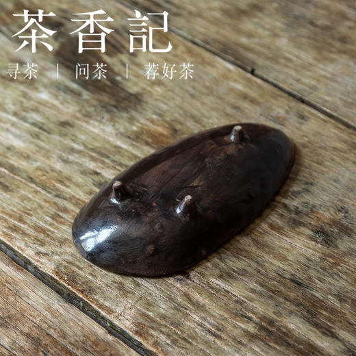 茶香记 黑釉三角瓜形盘 原创手作 讨巧可爱 拙朴耐看 茶点盘 商品图3