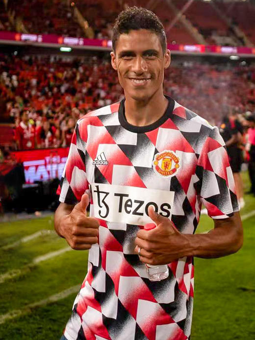 ADIDAS/阿迪达斯22-23赛季曼联赛前热身足球球衣成人短袖男H56682 商品图1