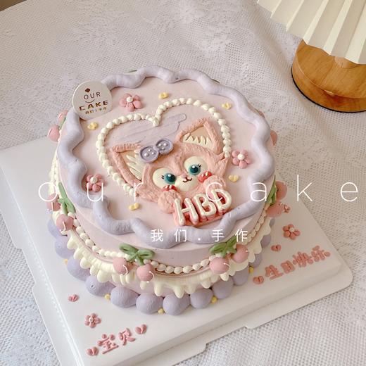 迪士尼玲娜贝儿手绘爱心复古蛋糕-低糖处理无添加 商品图3
