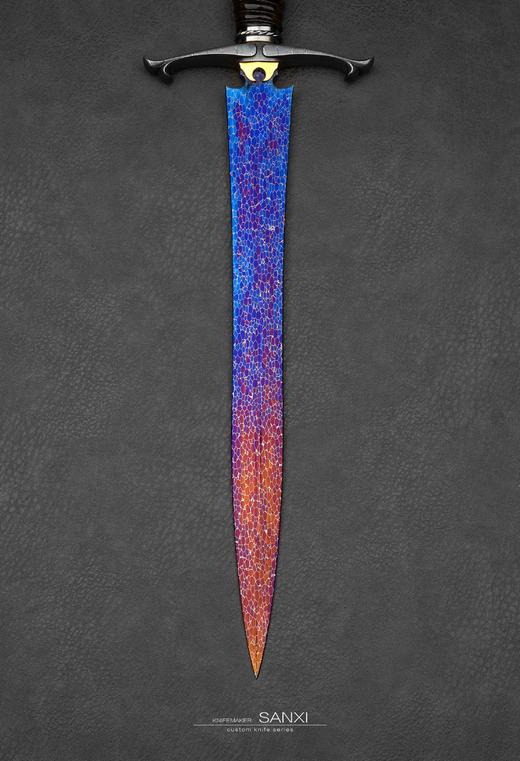 三希堂  星空系列  猎户座星空短剑（需预订）未开刃 商品图7