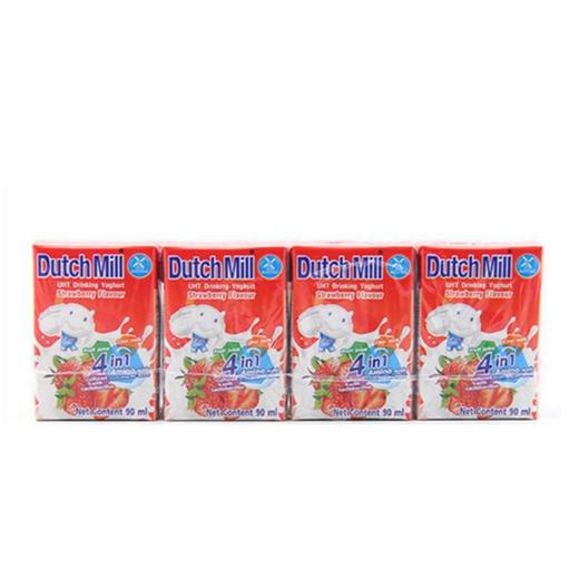 达美草莓味酸奶饮品90ml*4 商品图0