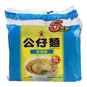 香港公仔面麻油五连包100g*5