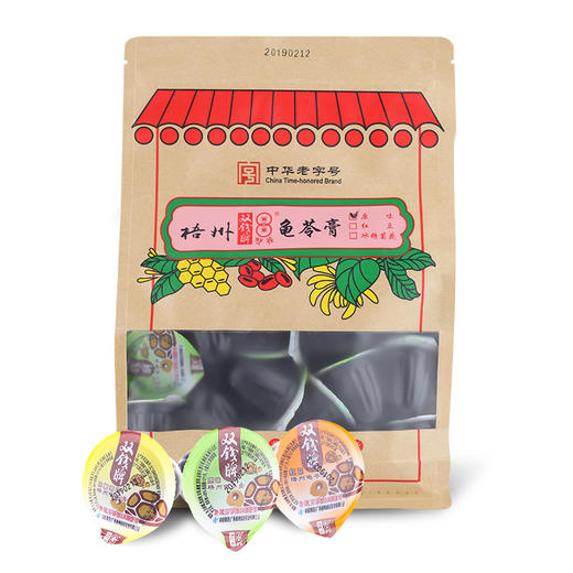 双钱 苓膏啫喱杯袋装 原味、红豆味（1kg/袋） 商品图5