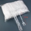 100入 一次性独立装三齿水果叉 蛋糕甜品烘焙外卖单个独立包装叉 商品缩略图1