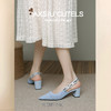 【REREJOY】 半包粗跟飞织王妃鞋 QC6381（年后72小时发货） 商品缩略图3