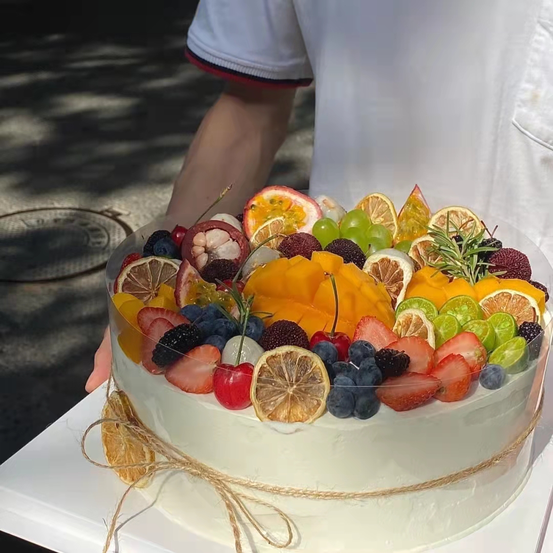 黑巢-水果满满奶油蛋糕生日蛋糕