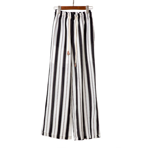 条纹阔腿裤 商品图1