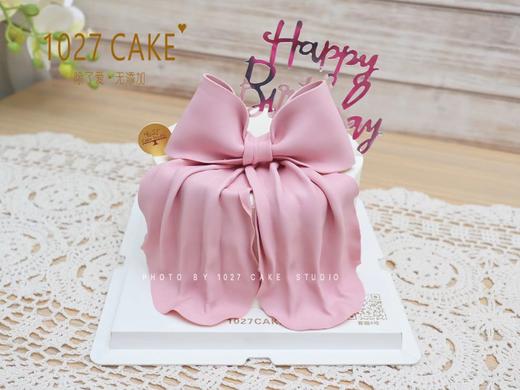 1027CAKE | 翻糖 粉色蝴蝶结 商品图0