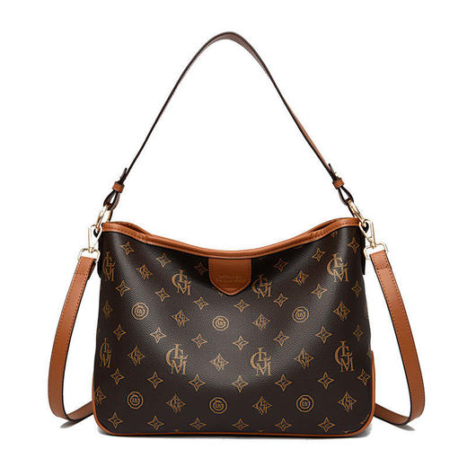 HD61572022新款欧美时尚大容量通勤斜挎大包印花休闲手提斜挎包 商品图4